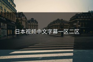 日本视频中文字幕一区二区
