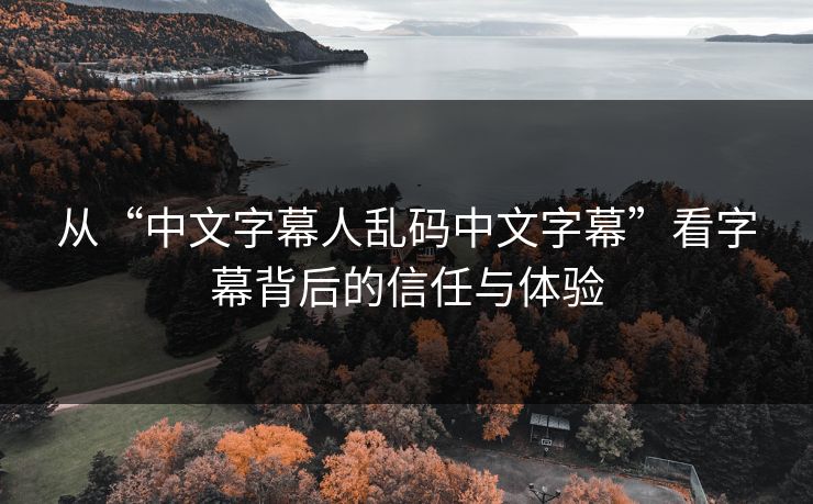 从“中文字幕人乱码中文字幕”看字幕背后的信任与体验