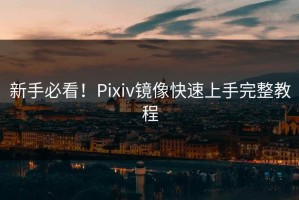新手必看！Pixiv镜像快速上手完整教程