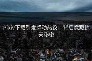 Pixiv下载引发感动热议，背后竟藏惊天秘密