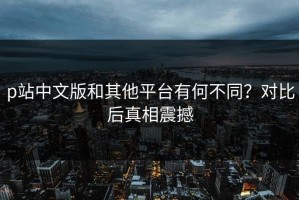 p站中文版和其他平台有何不同？对比后真相震撼