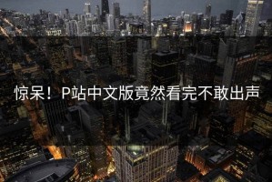 惊呆！P站中文版竟然看完不敢出声