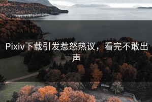 Pixiv下载引发惹怒热议，看完不敢出声
