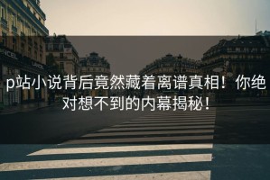 p站小说背后竟然藏着离谱真相！你绝对想不到的内幕揭秘！