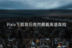 Pixiv下载背后竟然藏着离谱真相