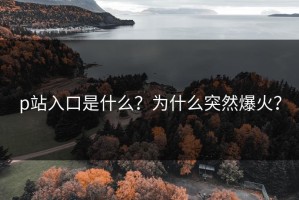 p站入口是什么？为什么突然爆火？