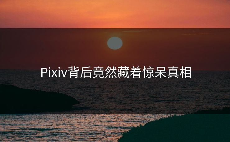 Pixiv背后竟然藏着惊呆真相