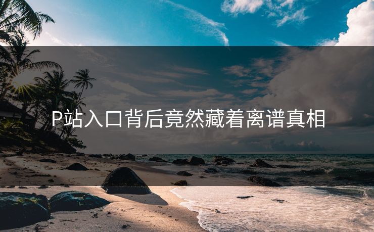 P站入口背后竟然藏着离谱真相