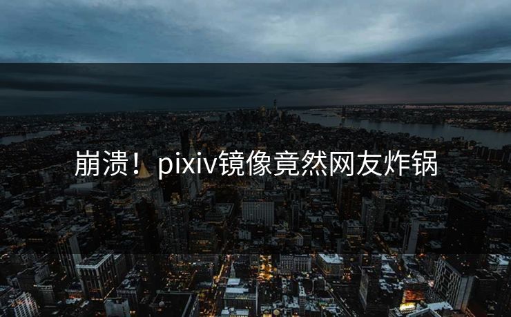崩溃！pixiv镜像竟然网友炸锅