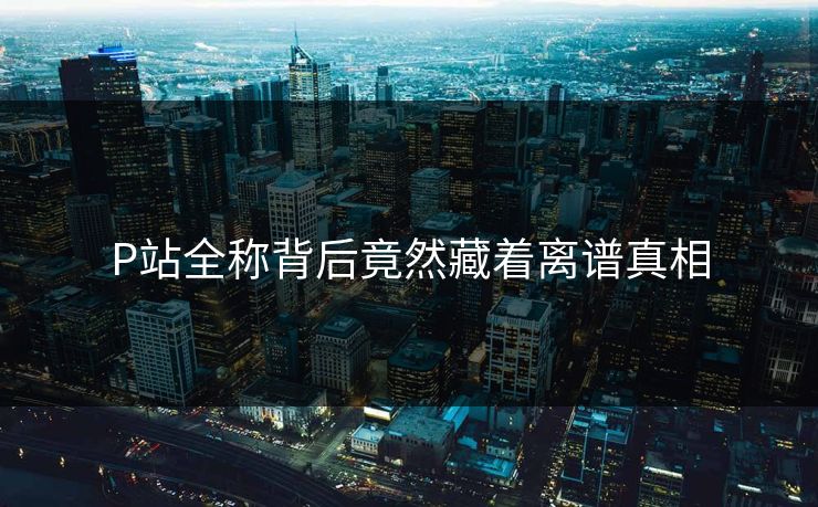 P站全称背后竟然藏着离谱真相