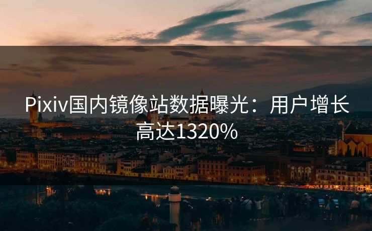Pixiv国内镜像站数据曝光：用户增长高达1320%