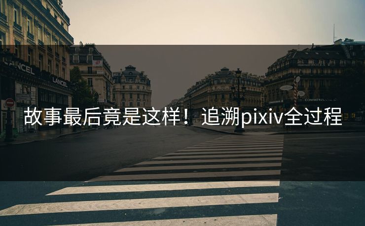 故事最后竟是这样！追溯pixiv全过程