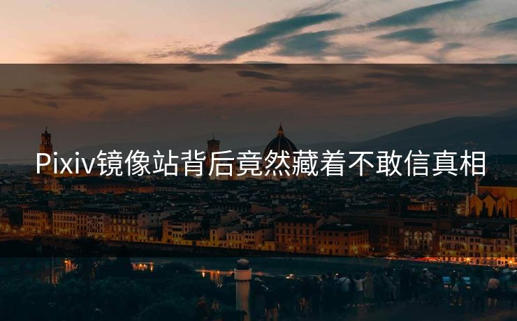 Pixiv镜像站背后竟然藏着不敢信真相