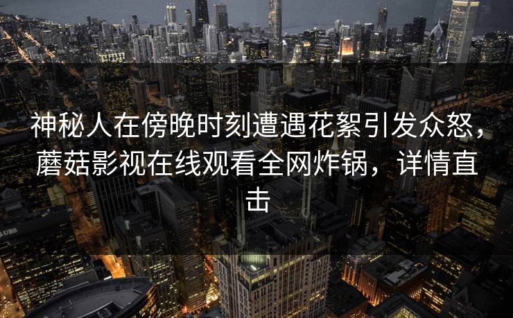 神秘人在傍晚时刻遭遇花絮引发众怒，蘑菇影视在线观看全网炸锅，详情直击