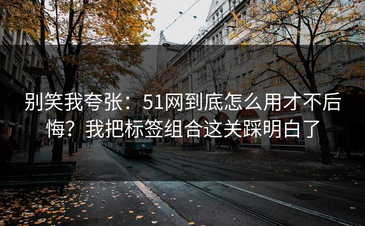别笑我夸张：51网到底怎么用才不后悔？我把标签组合这关踩明白了
